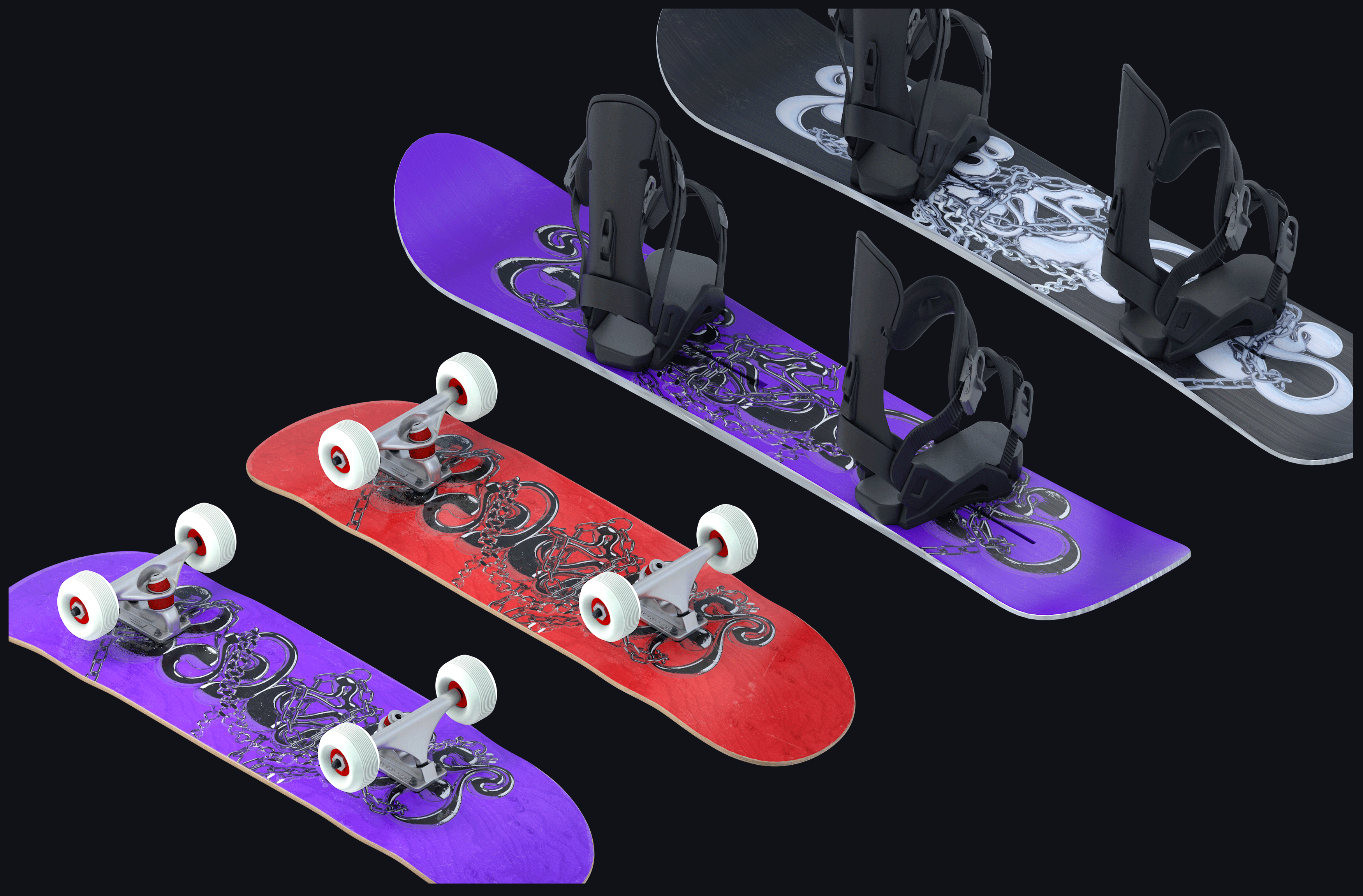 Blood Sweat Tears lettering skateboard snowboard