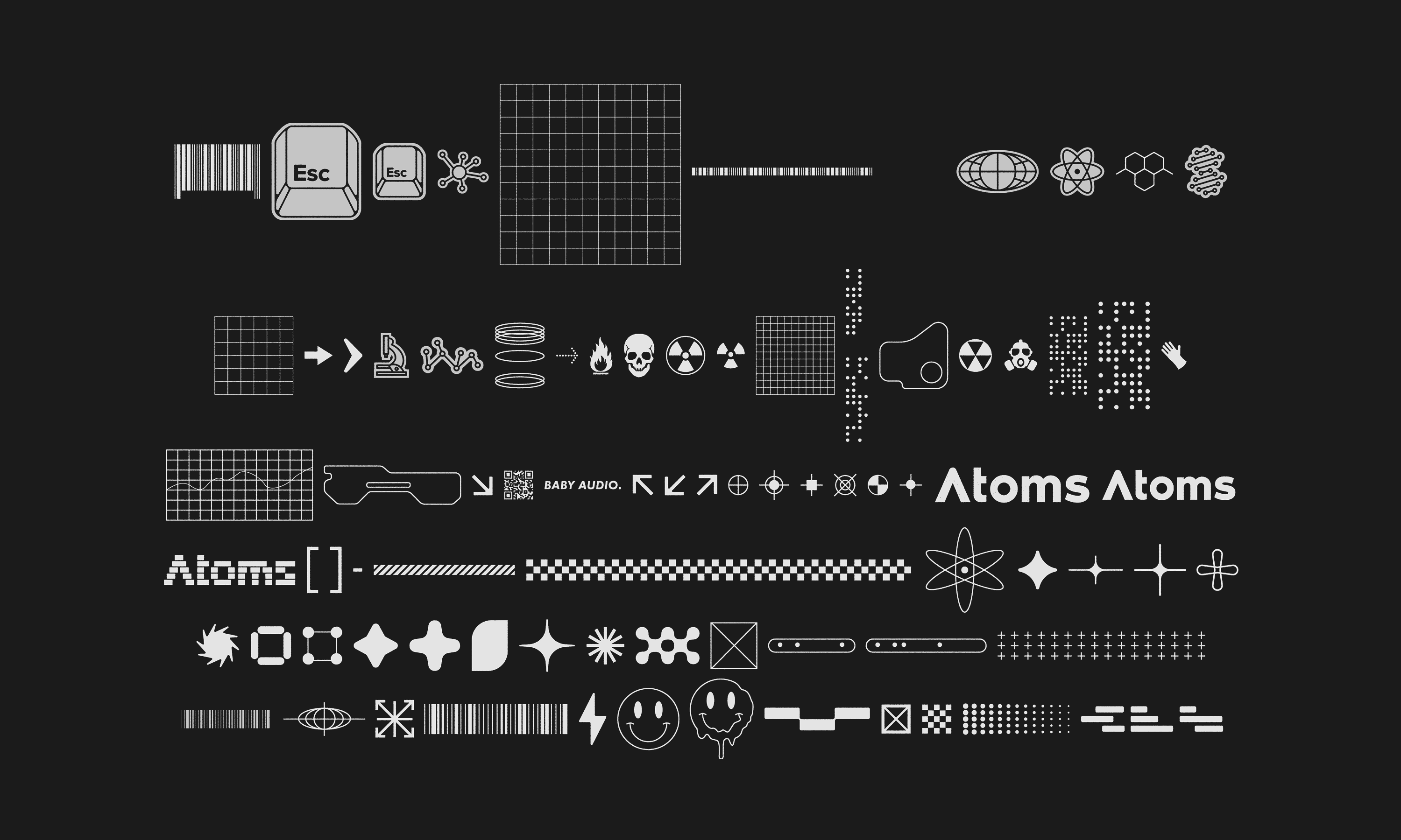 Atoms icon set
